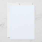 Invitation Fleurs bleues Mariage floral (Dos)