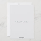 Invitation Fleurs bleues modifiables sur le bois gris Anniver (Dos)