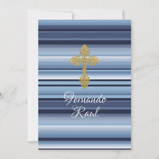 Invitation Fleurs Bleues Pastel Fiesta Baptême et Anniversair (Dos)