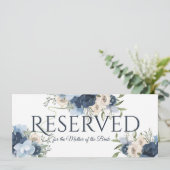 Invitation Fleurs Bleues Réservées (Debout devant)