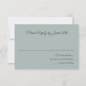 Invitation Fleurs Bleues Vertes Aquarelle Or Pour Toute Occas (Dos)