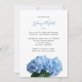 Invitation Fleurs bleues wedding showers Jack n Jill Couples (Devant)