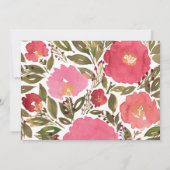 Invitation Fleurs Bloom Enregistrez la Date (Dos)