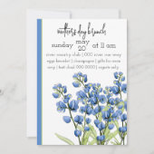 Invitation Fleurs Bluebonnet | Bluebonnets de printemps | Flo (Devant)