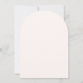 Invitation Fleurs Blush Arche Moderne de Quinceanera  (Dos)