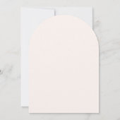 Invitation Fleurs Blush Navy Moderne Arch Fête de Fiançailles (Dos)