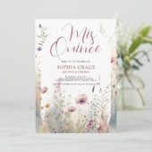 Invitation Fleurs bohème modernes & Arc Photo Quinceanera (Debout devant)