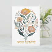 Invitation Fleurs Bohèmes Chrétiennes d'Inspiration de Foi (Debout devant)