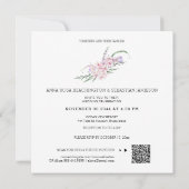 Invitation *~* Fleurs Boho AR15 QR RSVP Mariage (Dos)