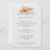 Invitation Fleurs Boho Couleurs d'Automne, Mariage d'Automne (Dos)