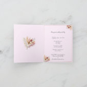 Invitation Fleurs BoHo Fête des mariées (Intérieur)