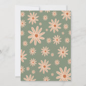 Invitation Fleurs Boho simples Tous les âges Anniversaire (Dos)