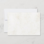 Invitation Fleurs Botaniques à l'Aquarelle pour une Réception (Dos)