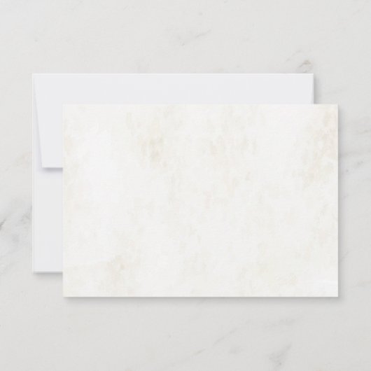 Invitation Fleurs Botaniques à l'Aquarelle pour une Réception (Dos)