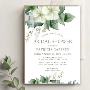 Invitation Fleurs botaniques aquarelle douche de mariée