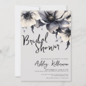 Invitation Fleurs botaniques Élégante Fête des mariées Boho (Devant)