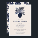 Invitation Fleurs botaniques minimales Wedding shower bleu<br><div class="desc">Célébrez en style avec le Modèle d'invitation minimal Botanical Boho Flowers Blue Wedding shower! Cet élégant design présente une illustration minimaliste moderne de fleurs dans un vase et un motif botanique coordonné à l'arrière. Parfait pour les douches nuptiales, les douches pour couple, les wedding showers, les soirées de fiançailles, les...</div>