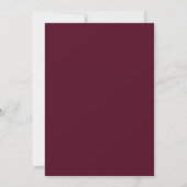 Invitation Fleurs Bourgogne Floraison Mariage (Dos)