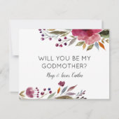 Invitation Fleurs Bourgognes Serez-Vous Ma Proposition Godmèr (Dos)