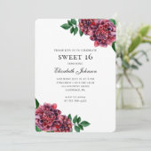 Invitation Fleurs bourguignonnes douces 16. Floral 16e annive (Debout devant)