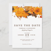 Invitation Fleurs Brown lumineuses (Devant)