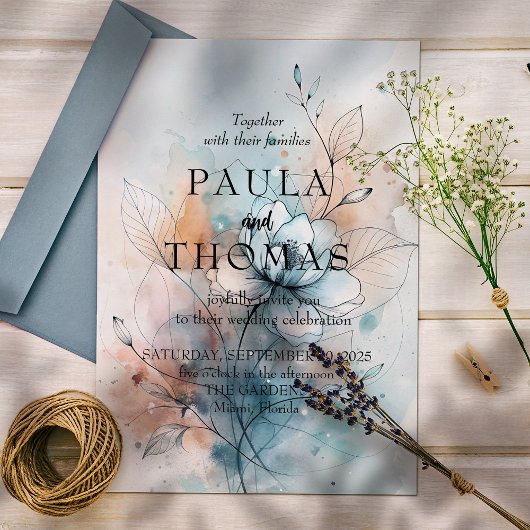 Invitation Fleurs Brumeuses