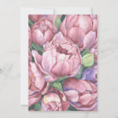 Invitation Fleurs - Brunch et champagne pour une baby shower (Dos)