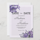 Invitation Fleurs Campanula (Devant)