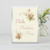 Invitation Fleurs Chic de Printemps 75e Anniversaire (Debout devant)
