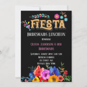Invitation Fleurs colorées Fiesta Bridesmaids Déjeuner (Devant)