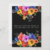 Invitation Fleurs colorées Fiesta Bridesmaids Déjeuner (Dos)