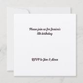 Invitation Fleurs croisées (Dos)