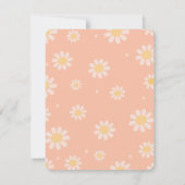 Invitation Fleurs d'abeilles de maman Baby shower neutre de g (Dos)