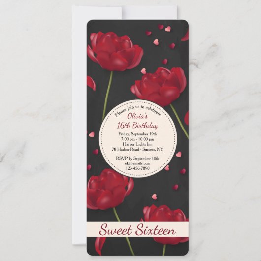 Invitation Fleurs d'Amour (Devant)