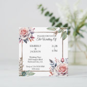 Invitation Fleurs d'amour (Debout devant)