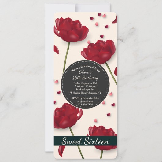 Invitation Fleurs d'Amour (Devant)