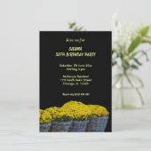 Invitation Fleurs d'anniversaire (Debout devant)