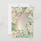 Invitation Fleurs d'anniversaire de mariage Rose Gold Waterco (Dos)