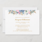 Invitation Fleurs d'anniversaire DES ANNÉES DE PRÉPARATION 2 (Dos)