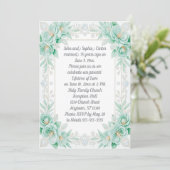 Invitation Fleurs d'Aqua et Diamants 75e Anniversaire (Debout devant)