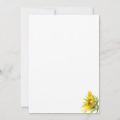 Invitation fleurs d'aquarelle (Dos)