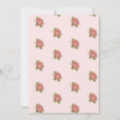 Invitation Fleurs d'aquarelle Baby shower de cerfs de bébés (Dos)