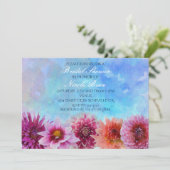 Invitation Fleurs d'aquarelle Fête des mariées florale modern (Debout devant)