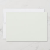 Invitation Fleurs d'aquarelle Pastel Green-RSVP CARD (Dos)