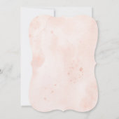 Invitation Fleurs d'aquarelle rousse 70e fête d'anniversaire (Dos)