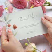 Invitation Fleurs d'aquarelle vert pastel