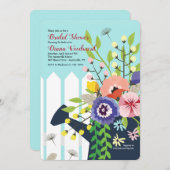 Invitation Fleurs d'arrosoir (Devant / Derrière)