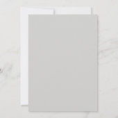 Invitation Fleurs d'art monochrome mariage (Dos)