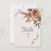 Invitation Fleurs d'automne à l'aquarelle (Dos)