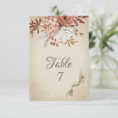 Invitation Fleurs d'automne à l'aquarelle chic (Debout devant)